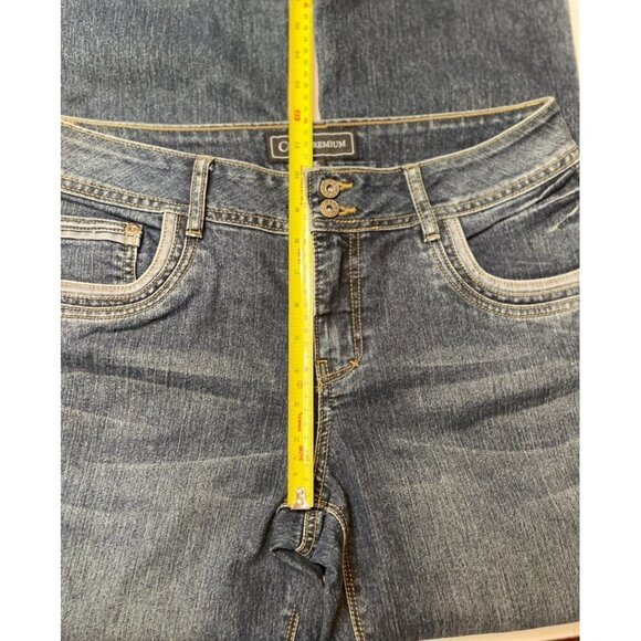 CATO PREMIUM Women's Denim Jeans Size 10 Petite Mid-Rise Boot Cut Deco Pockets - Picture 14 of 15